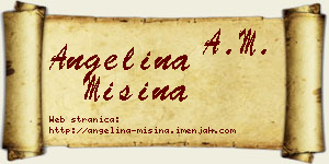 Angelina Mišina vizit kartica